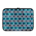 Turquoise Aztec Geometric Pattern Print Laptop Sleeve