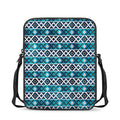 Turquoise Aztec Geometric Pattern Print Rectangular Crossbody Bag