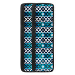 Turquoise Aztec Geometric Pattern Print Refrigerator Handle Covers