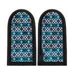Turquoise Aztec Geometric Pattern Print Skillet Handle Cover