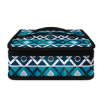 Turquoise Aztec Geometric Pattern Print Small Lunch Bag