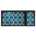 Turquoise Aztec Geometric Pattern Print Trifold Wallet
