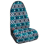 Turquoise Aztec Geometric Pattern Print Waterproof Car Seat Cover