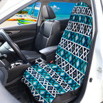 Turquoise Aztec Geometric Pattern Print Waterproof Car Seat Cover