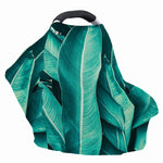 Turquoise Banana Leaf Print Baby Seat Cover