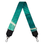 Turquoise Banana Leaf Print Bag Strap