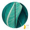 Turquoise Banana Leaf Print Basketball