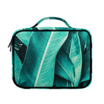 Turquoise Banana Leaf Print Briefcase Bible Bag