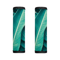 Turquoise Banana Leaf Print Handle Covers