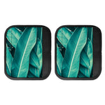 Turquoise Banana Leaf Print Handle Covers