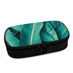 Turquoise Banana Leaf Print Insulin Cooler Travel Case
