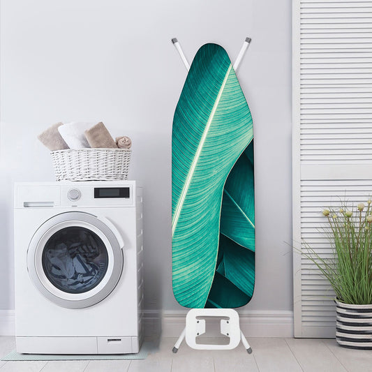 Turquoise Banana Leaf Print Ironing Board Cover