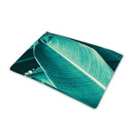 Turquoise Banana Leaf Print Pet Cooling Mat Cover