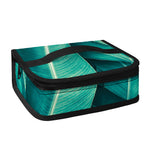 Turquoise Banana Leaf Print Small Lunch Bag