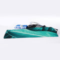 Turquoise Banana Leaf Print Sports Towel