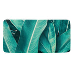 Turquoise Banana Leaf Print Towel