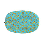 Turquoise Banana Pattern Print Car Side Mirror Covers