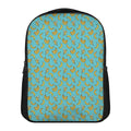 Turquoise Banana Pattern Print Casual Backpack