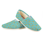 Turquoise Banana Pattern Print Casual Shoes