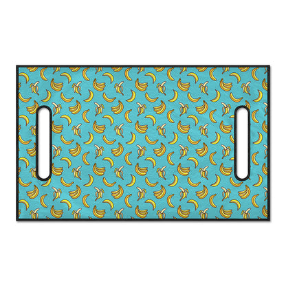 Turquoise Banana Pattern Print Golf Cart Seat Cover