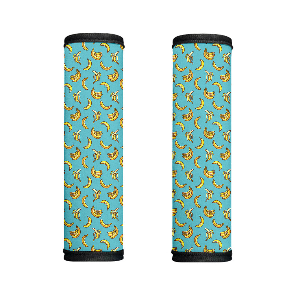 Turquoise Banana Pattern Print Handle Covers
