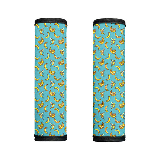 Turquoise Banana Pattern Print Handle Covers