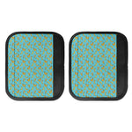Turquoise Banana Pattern Print Handle Covers