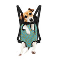 Turquoise Banana Pattern Print Pet Carrier Backpack