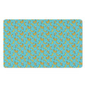 Turquoise Banana Pattern Print Polyester Doormat