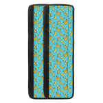 Turquoise Banana Pattern Print Refrigerator Handle Covers