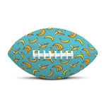 Turquoise Banana Pattern Print Rugby Ball