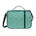Turquoise Banana Pattern Print Shoulder Strap Bible Bag