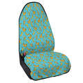 Turquoise Banana Pattern Print Waterproof Car Seat Cover