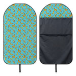 Turquoise Banana Pattern Print Waterproof Car Seat Cover