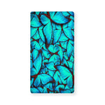 Turquoise Butterfly Pattern Print Baby Crib Sheet