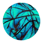 Turquoise Butterfly Pattern Print Basketball