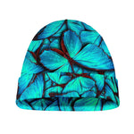 Turquoise Butterfly Pattern Print Beanie