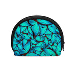 Turquoise Butterfly Pattern Print Coin Purse
