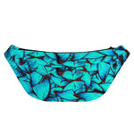 Turquoise Butterfly Pattern Print Fanny Pack