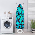 Turquoise Butterfly Pattern Print Ironing Board Cover