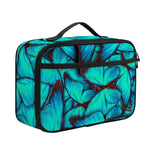Turquoise Butterfly Pattern Print Portable Lunch Bag