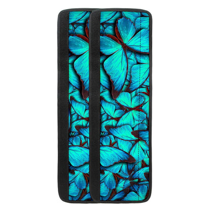 Turquoise Butterfly Pattern Print Refrigerator Handle Covers