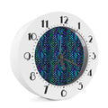 Turquoise Dragon Scales Pattern Print Alarm Clock