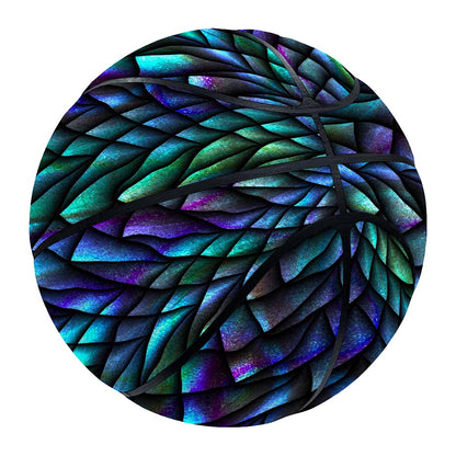 Turquoise Dragon Scales Pattern Print Basketball