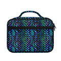 Turquoise Dragon Scales Pattern Print Briefcase Bible Bag