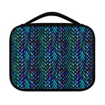 Turquoise Dragon Scales Pattern Print Classic Bible Case