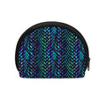 Turquoise Dragon Scales Pattern Print Coin Purse
