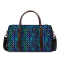 Turquoise Dragon Scales Pattern Print Duffel Bag