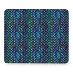 Turquoise Dragon Scales Pattern Print Mouse Pad