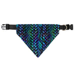 Turquoise Dragon Scales Pattern Print Over The Collar Dog Bandana